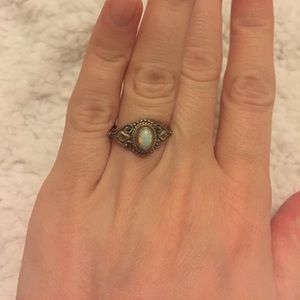 Sterling Silver Opal Ring size 9.5
